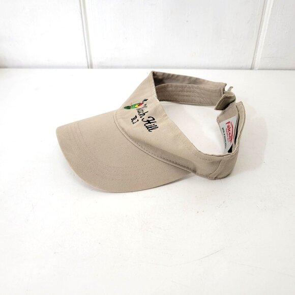 Watch Hill RI Embroidered Khaki Visor By Falcon Headwear - Picture 7 of 9